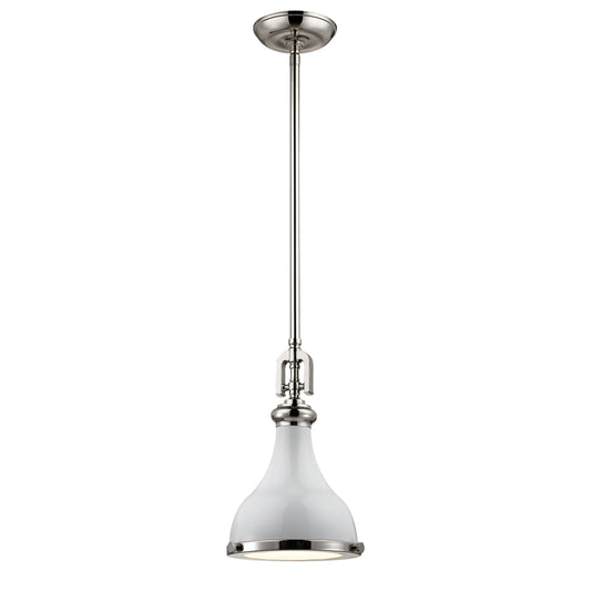 Rutherford 9'' Wide 1-Light Mini Pendant - Gloss White