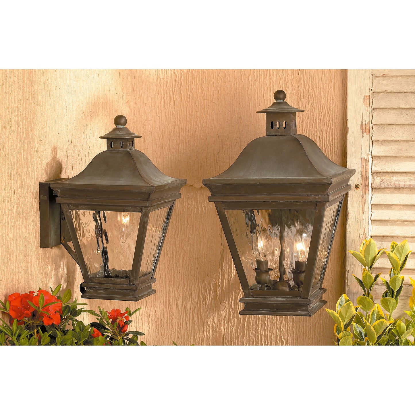 Landings 1-Light Outdoor Wall Lantern in Charcoal