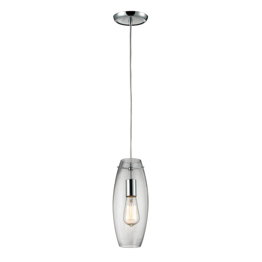 Menlow Park 5'' Wide 1-Light Mini Pendant - Polished Chrome