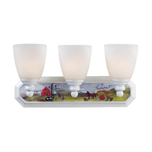 Kidshine 18'' Wide 3-Light Vanity Light - White