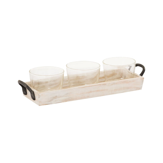 Linwood Candleholder - Whitewash