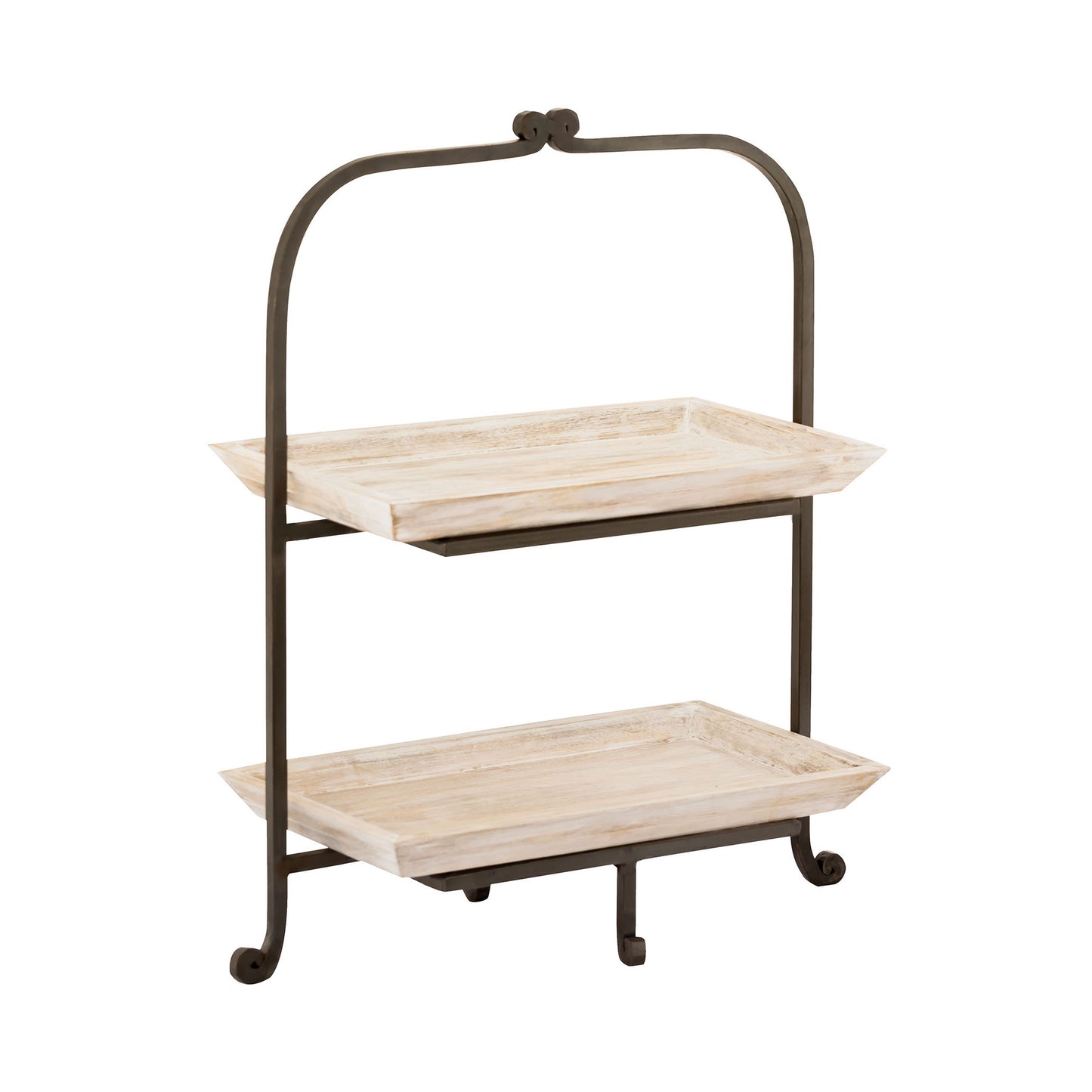 Linwood Two-Tier Tray - Whitewash