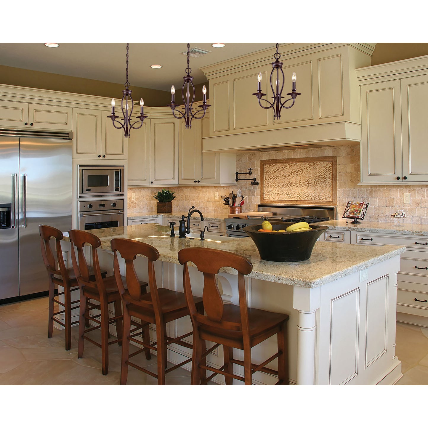 Medford 14'' Wide 3-Light Chandelier - Oiled Bronze