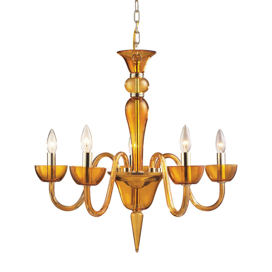 Vidriana 24'' Wide 5-Light Chandelier - Polished Chrome