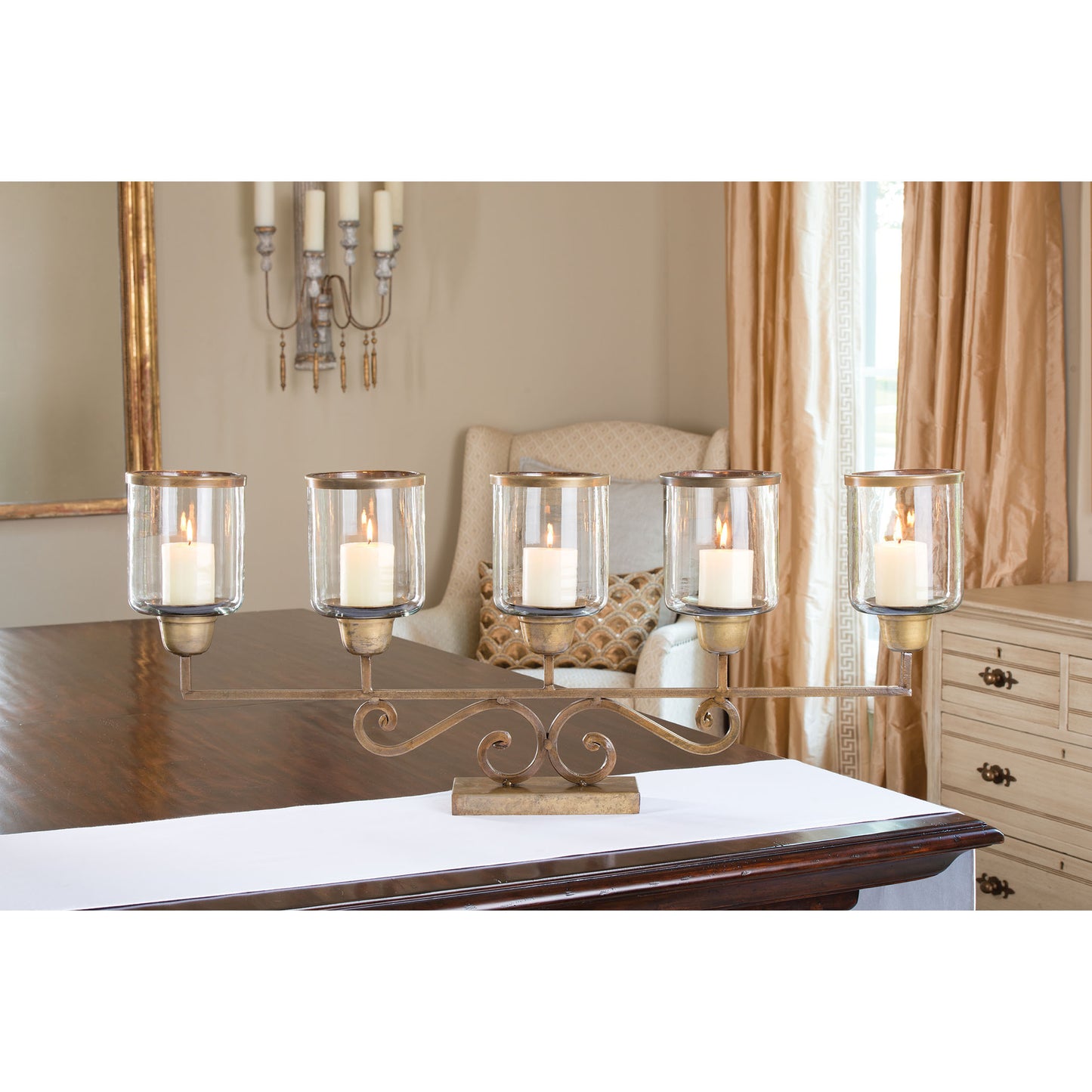 Hacienda Candleholder - Antique Brass