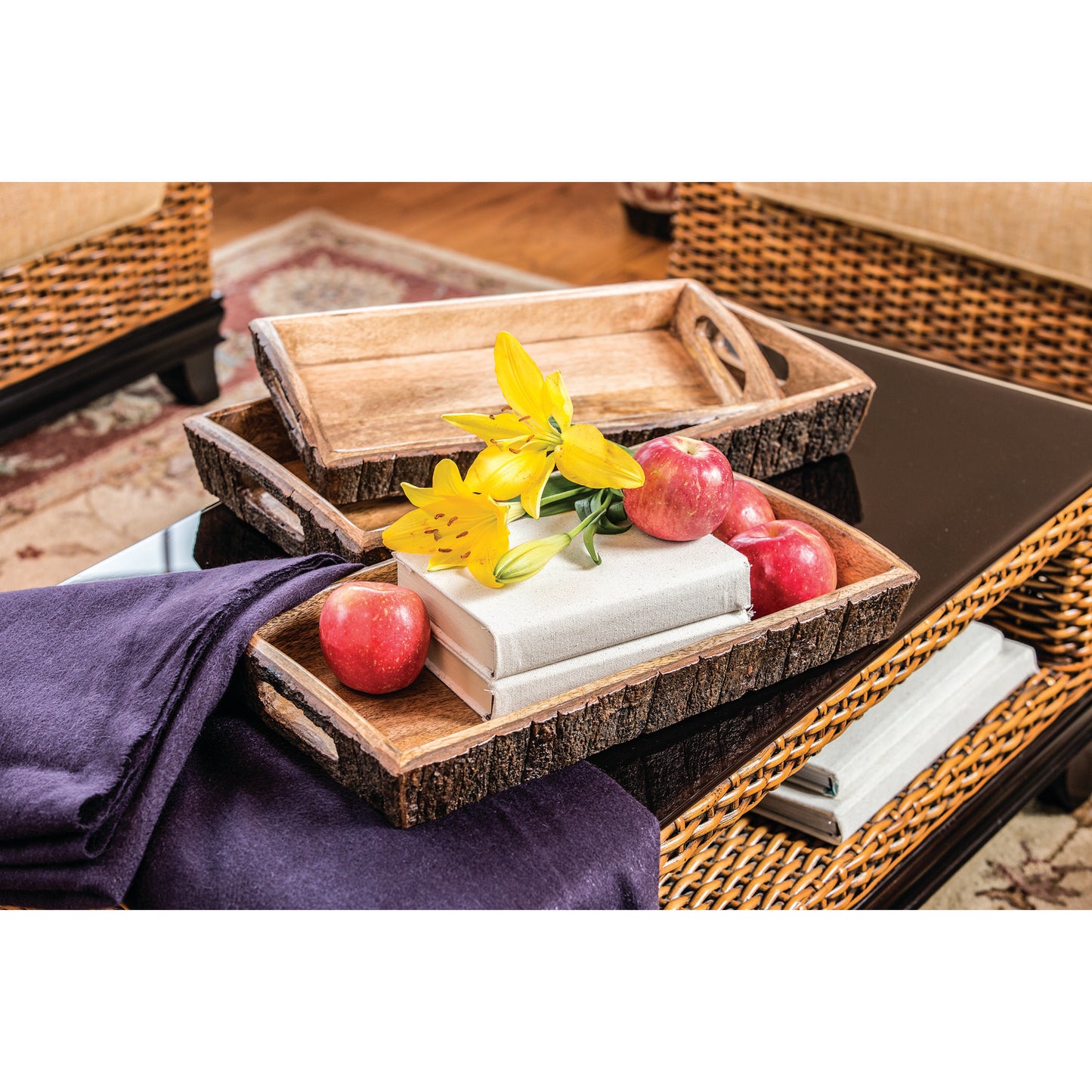 Hollingsworth Tray - Set of 3 Natural