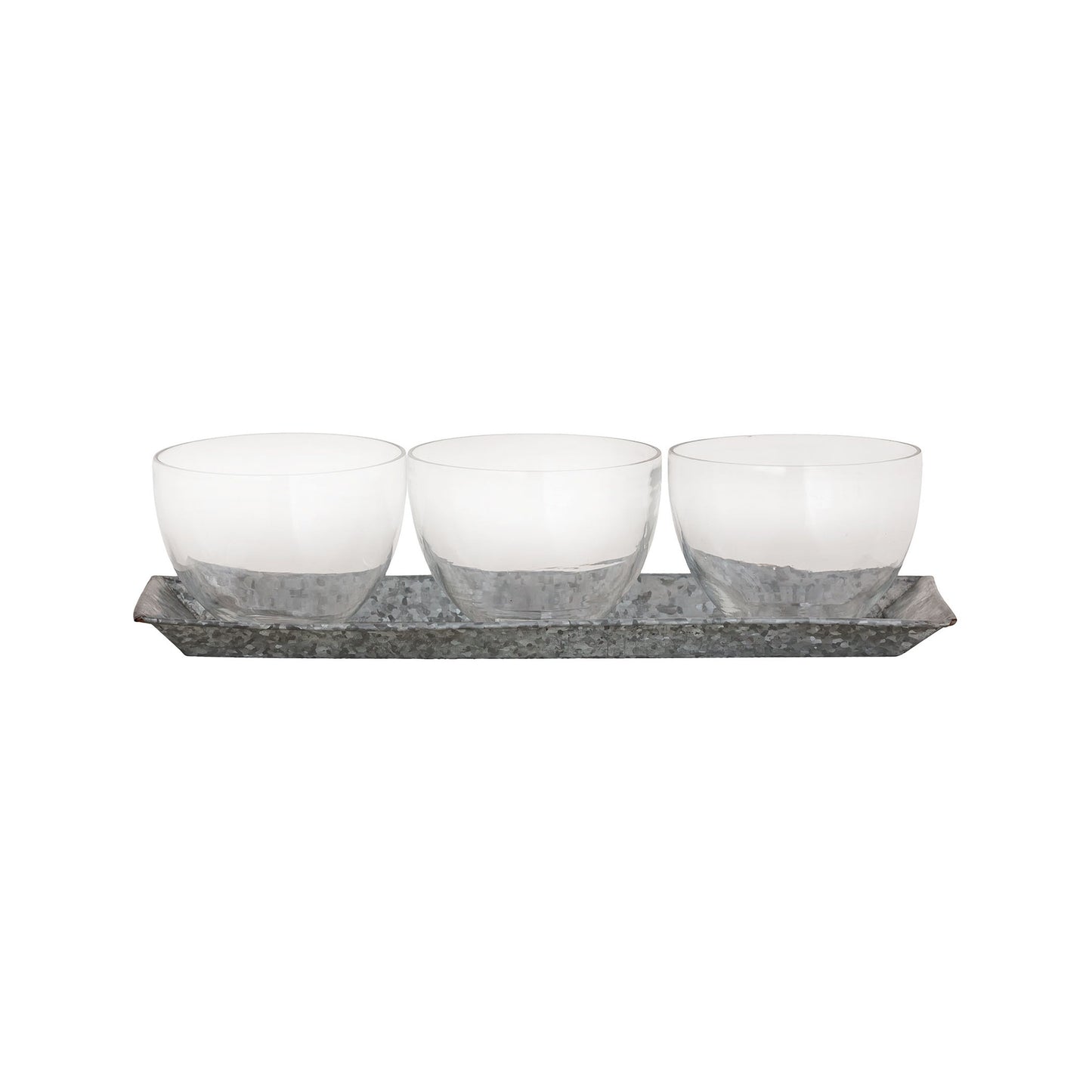 Kenai Candleholder - Galvanized