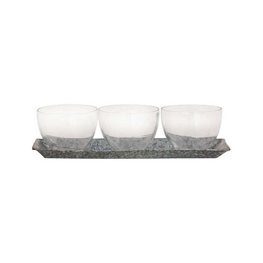Kenai Candleholder - Galvanized