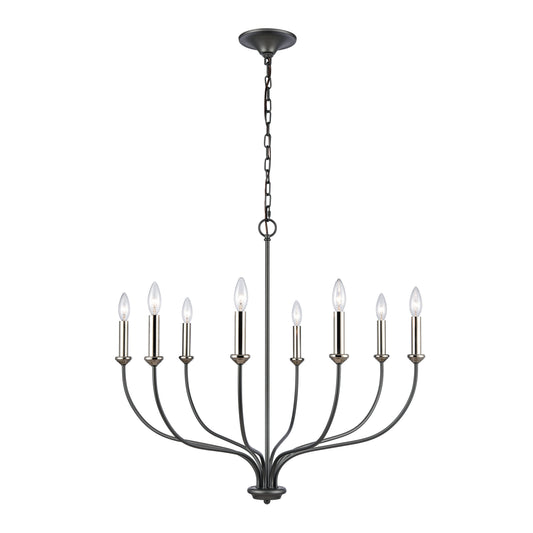 Madeline 32.5'' Wide 8-Light Chandelier - Dark Gray