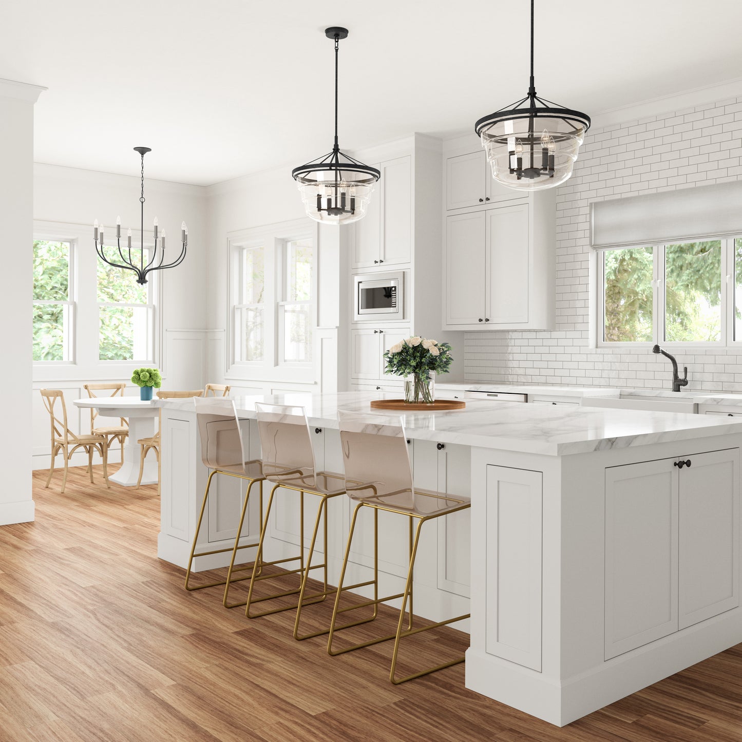 Boyer 18'' Wide 4-Light Pendant - Matte Black
