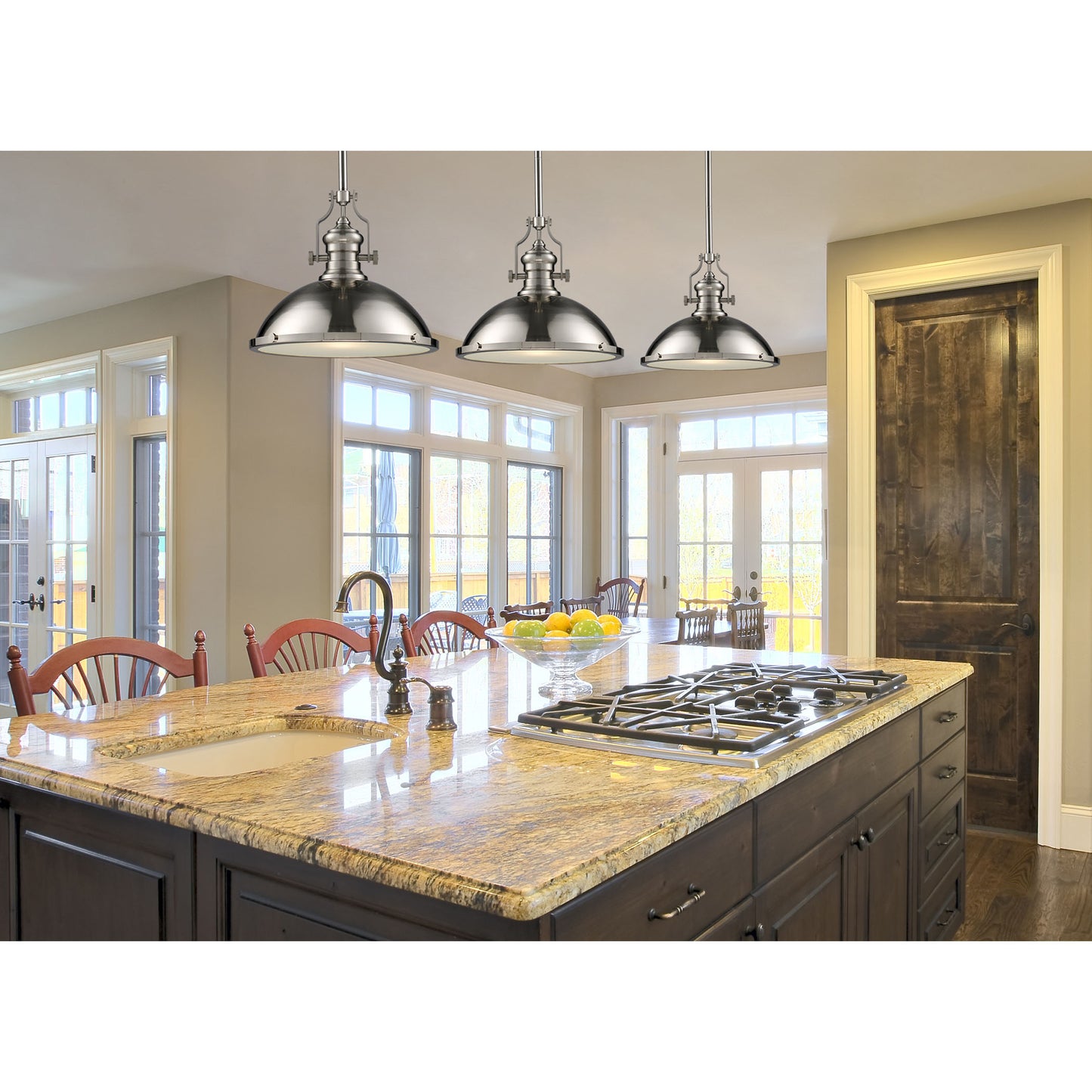 Chadwick 17'' Wide 1-Light Pendant - Polished Nickel