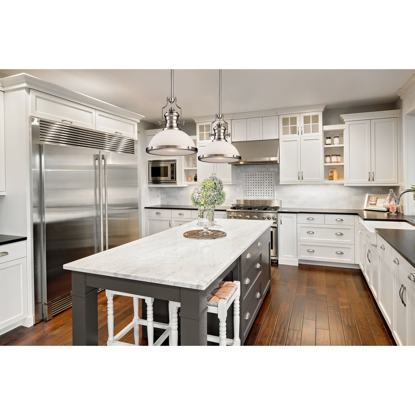 Chadwick 13'' Wide 1-Light Pendant - Satin Nickel