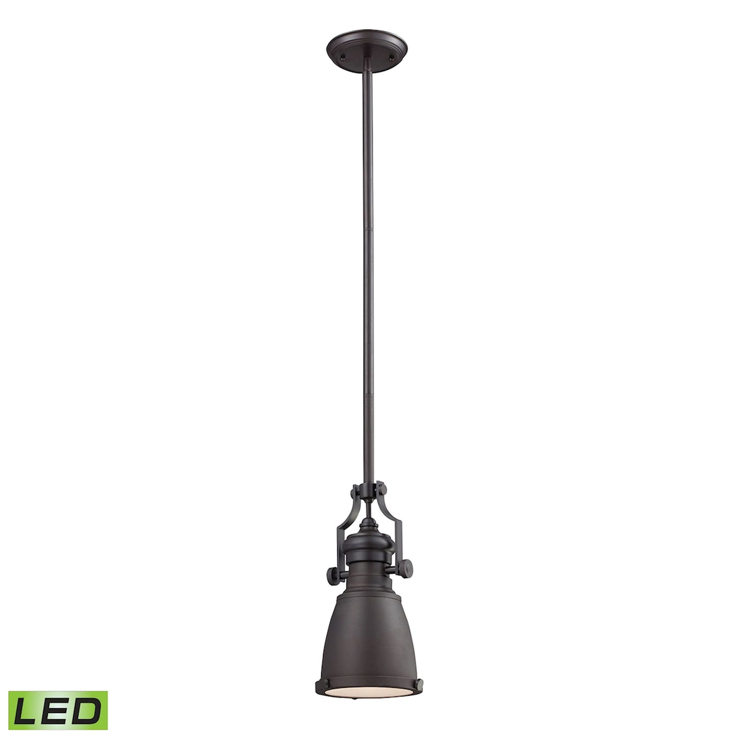 Chadwick 8'' Wide 1-Light Mini Pendant - Oiled Bronze - Includes LED Bulb