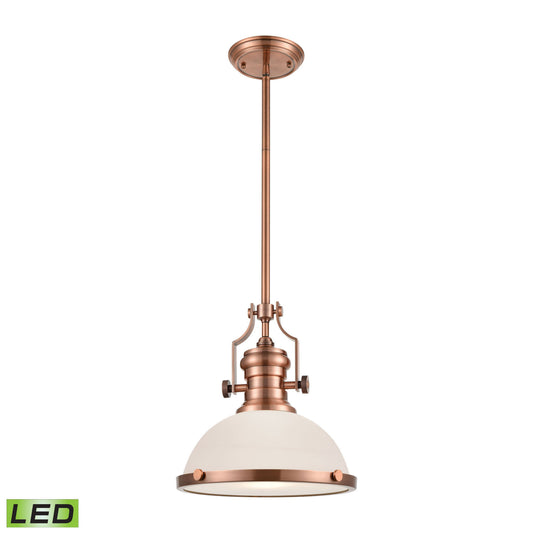 Chadwick 13'' Wide 1-Light Pendant - Antique Copper - Includes LED Bulb