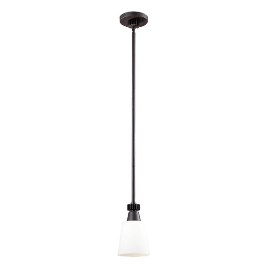 Boulton 5'' Wide 1-Light Mini Pendant - Oiled Bronze