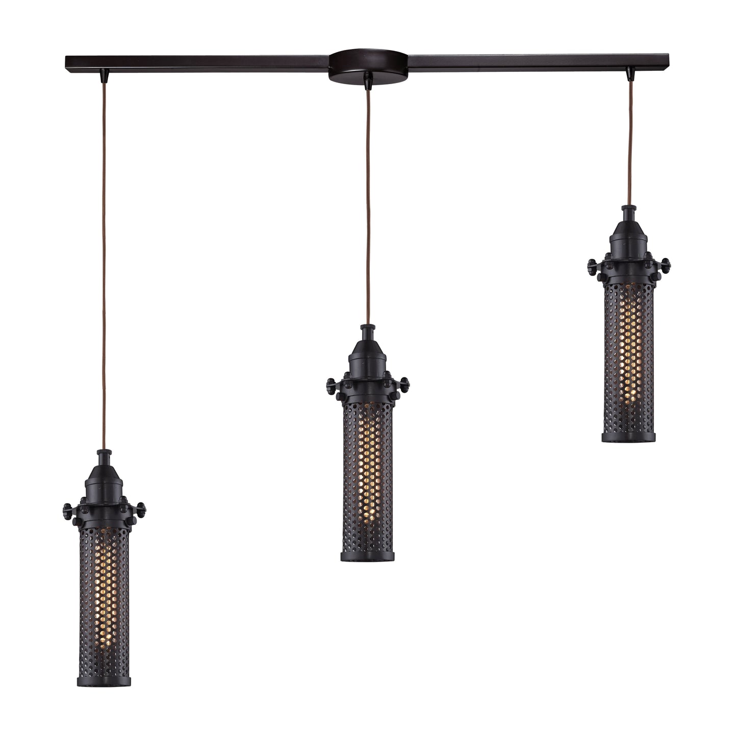 Fulton 36'' Wide 3-Light Slim Linear Pendant - Oil Rubbed Bronze