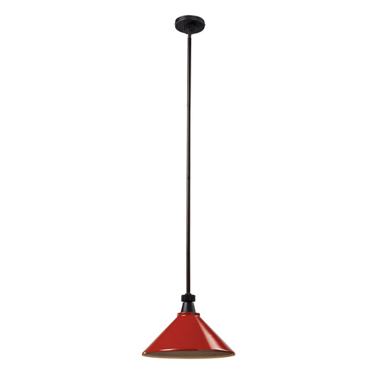 Boulton 14'' Wide 1-Light Pendant - Oiled Bronze