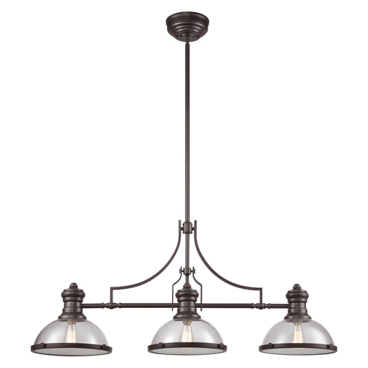 Chadwick 47'' Wide 3-Light Linear Chandelier - Oil Rubbed Bronze