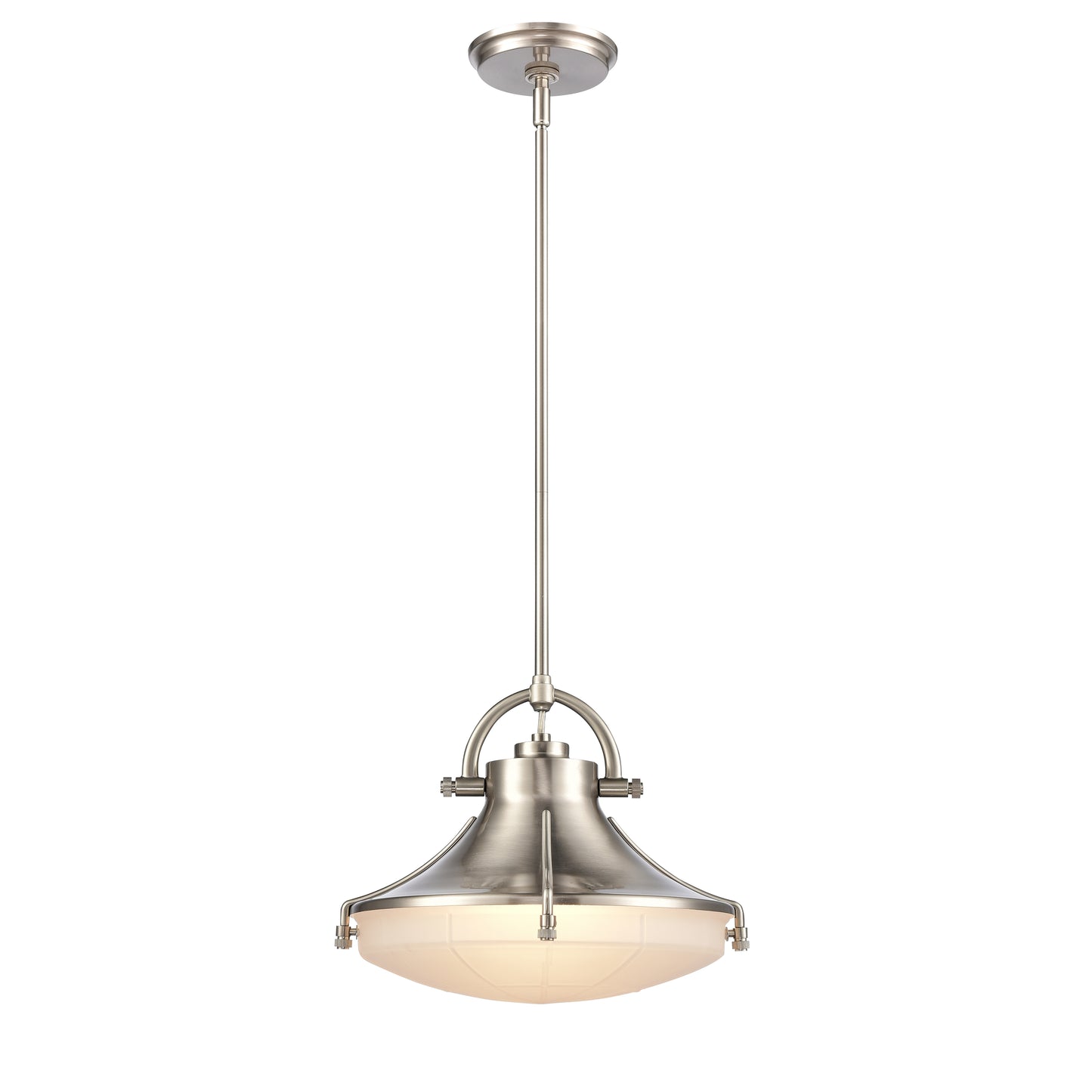 Urbanite 13'' Wide 1-Light Pendant - Satin Nickel