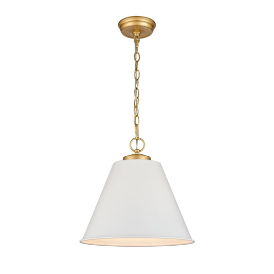 Vellus 14'' Wide 1-Light Pendant - Matte White