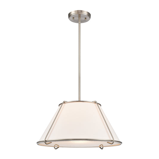 Regalia 18'' Wide 1-Light Pendant - Satin Nickel