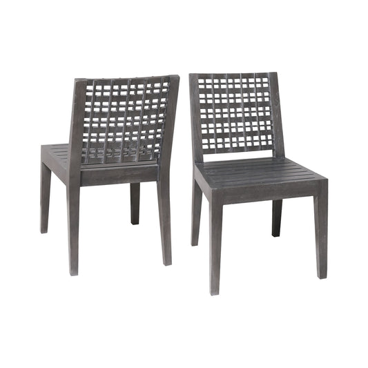 Clear Water Outdoor Side Chair -Single - Antique Smoke  Finish