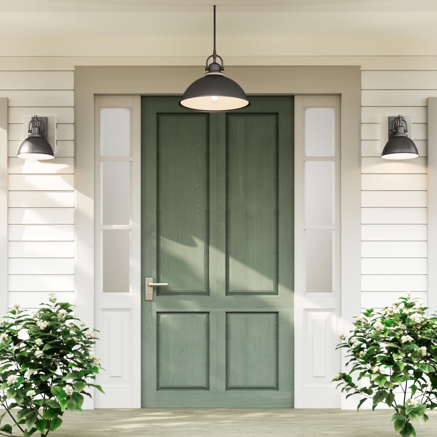 North Shore 18'' Wide 1-Light Outdoor Pendant - Iron