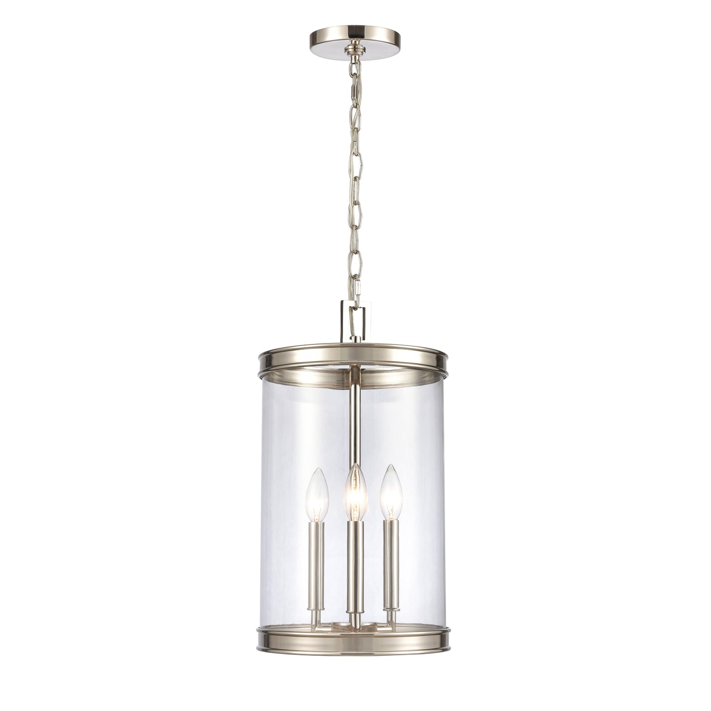 Mendoza 10.25'' Wide 3-Light Pendant - Polished Nickel