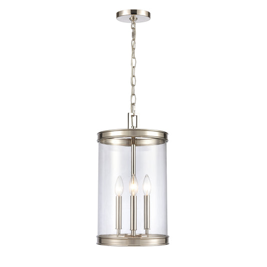 Mendoza 10.25'' Wide 3-Light Pendant - Polished Nickel