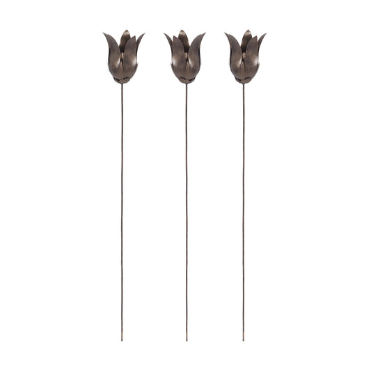 Bronze Tulip Stem - Set of 3