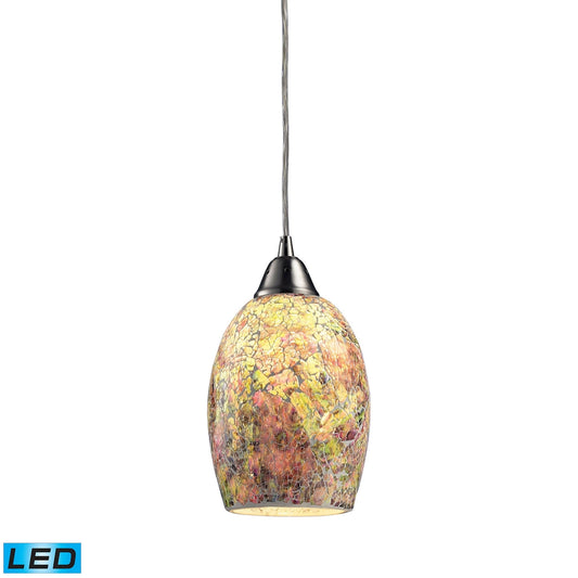 Avalon 5'' Wide 1-Light Mini Pendant - Satin Nickel - Includes LED Bulb