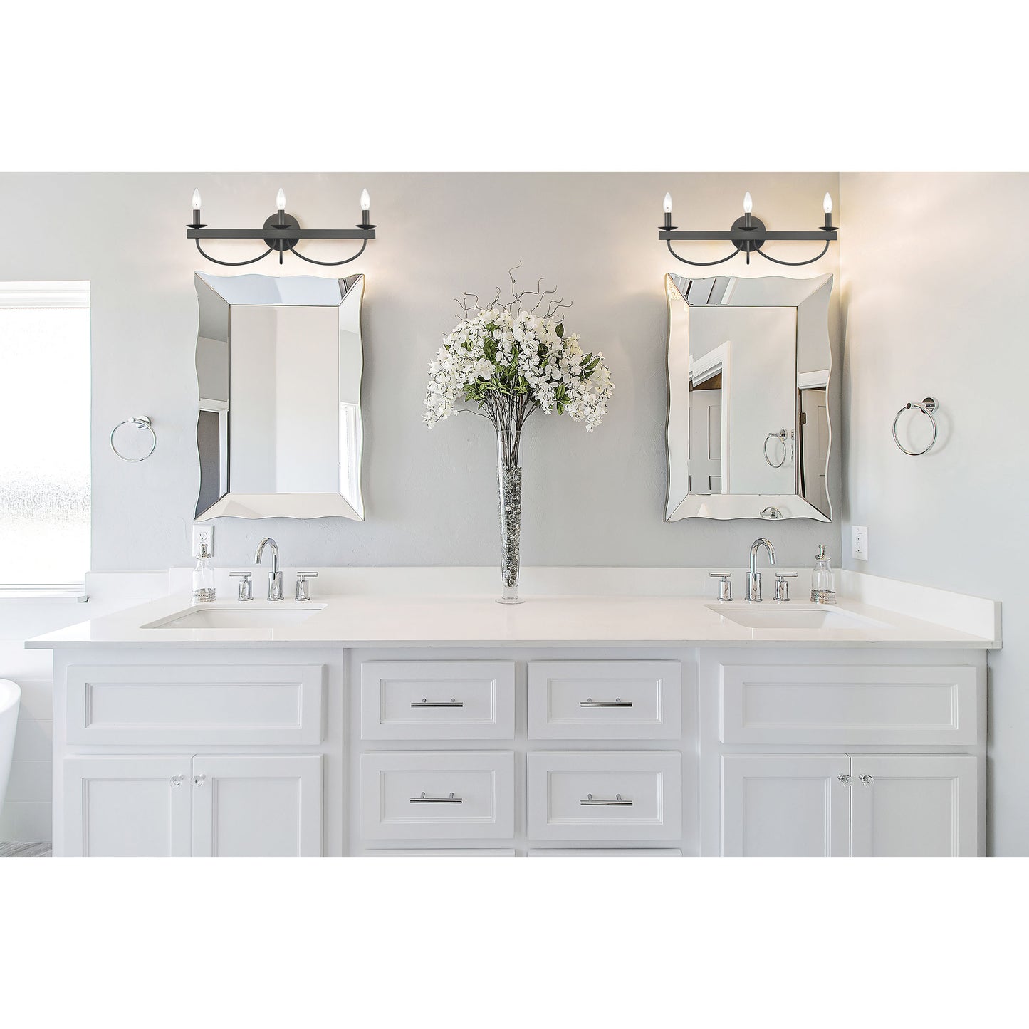 Williamson 24'' Wide 3-Light Vanity Light - Black