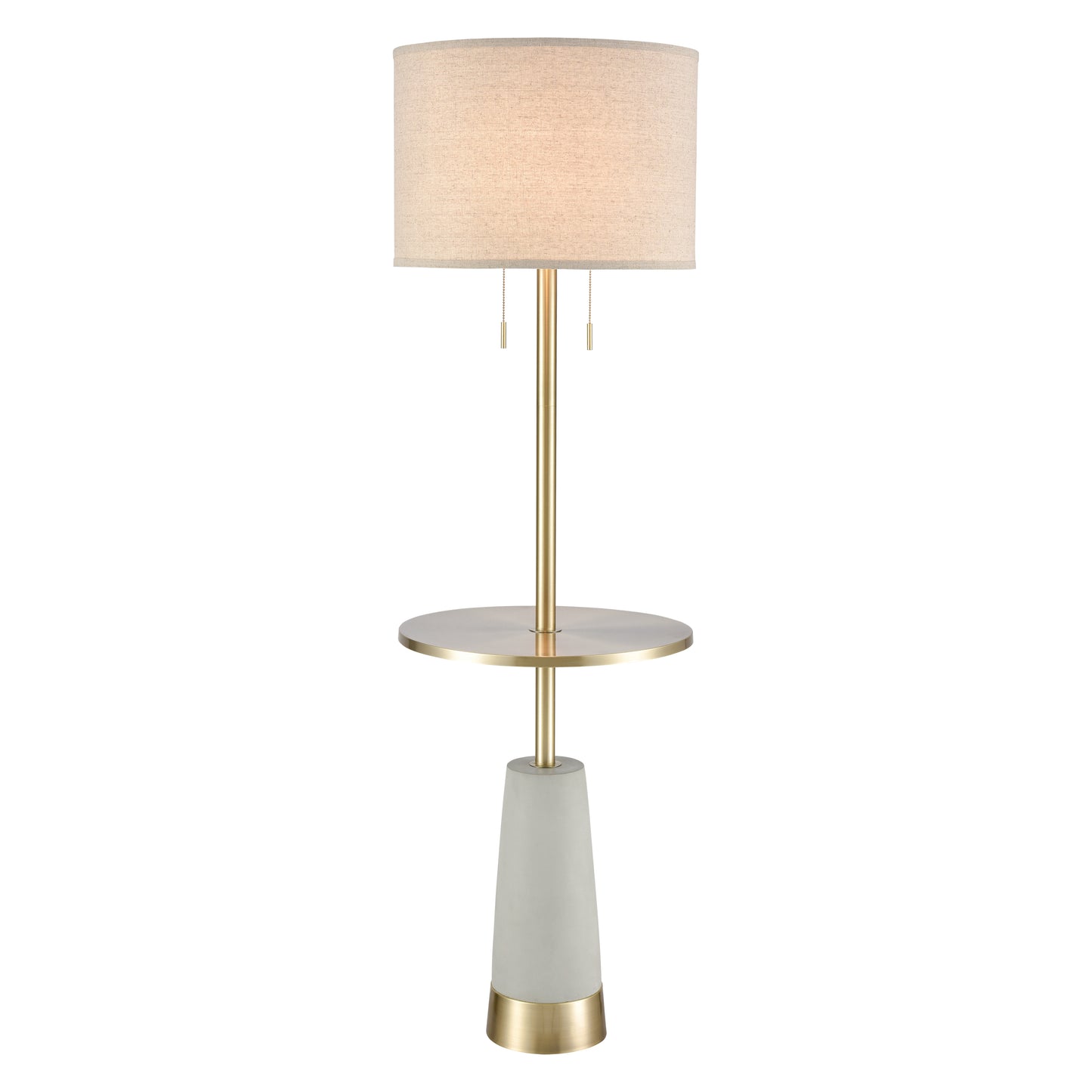 Below the Surface 63'' High 2-Light Floor Lamp - Polished Concrete