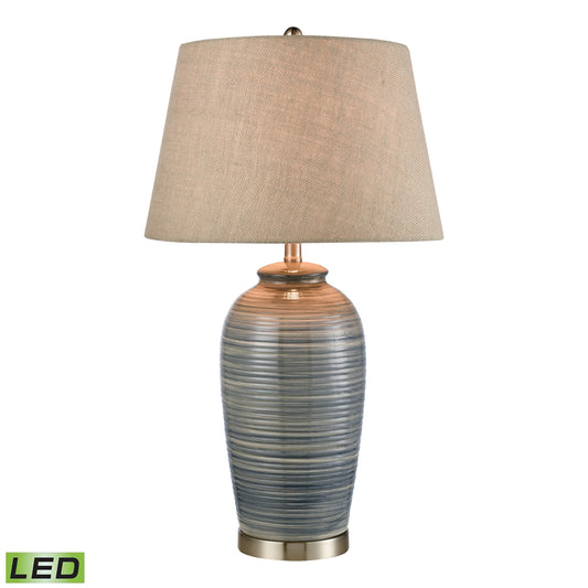 Monterey 30.5'' High 1-Light Table Lamp - Blue - Includes LED Bulb