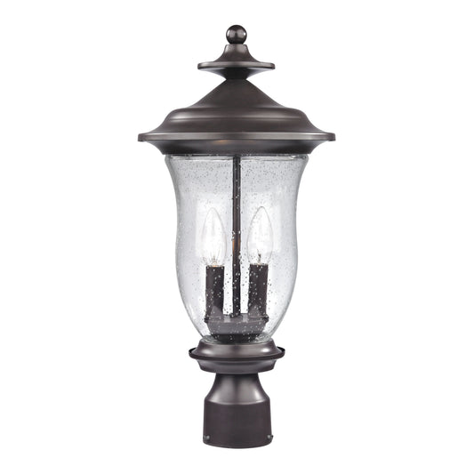 Trinity 20'' High 2-Light Outdoor Post Light - Oil Rubbed Bronze