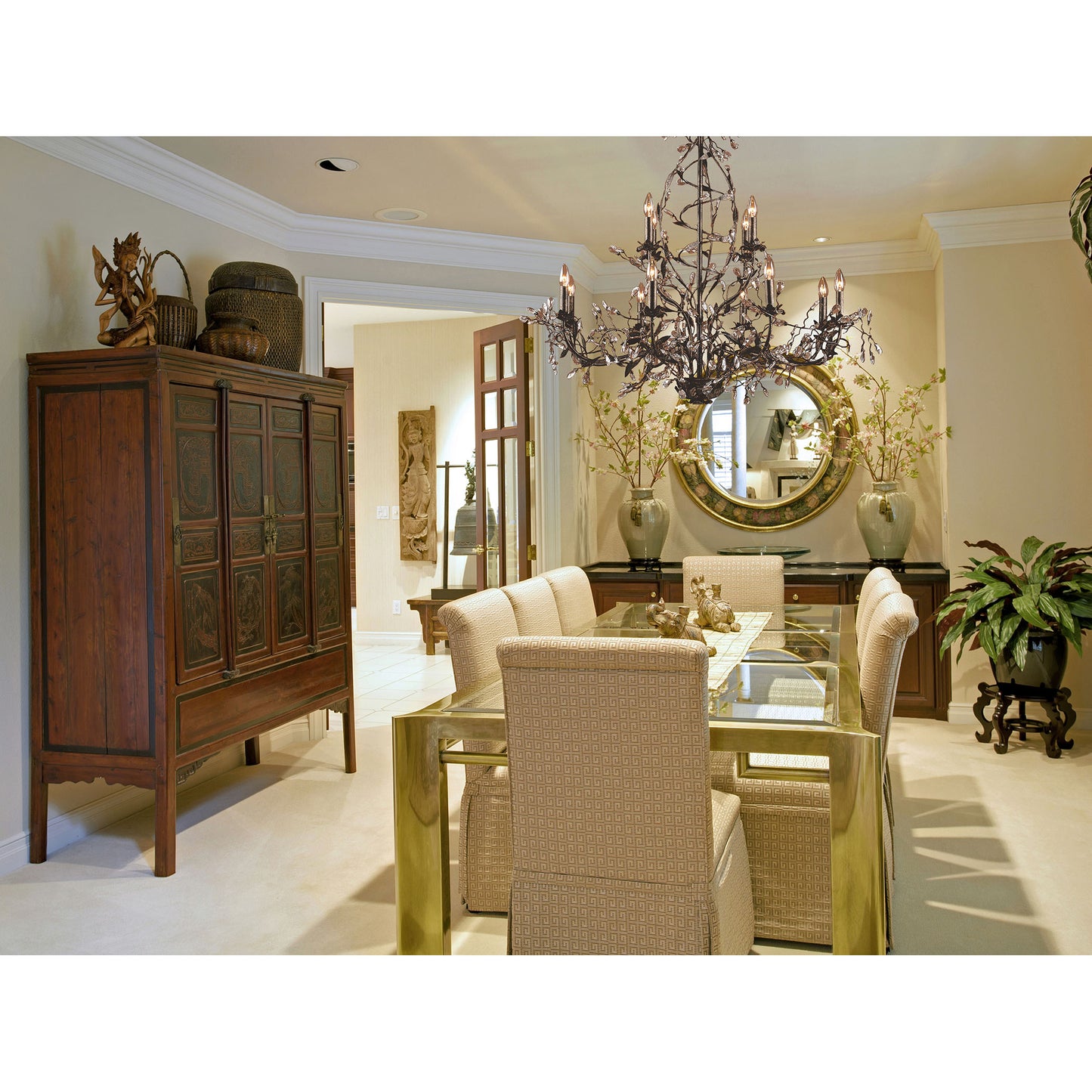 Circeo 38'' Wide 12-Light Chandelier - Deep Rust