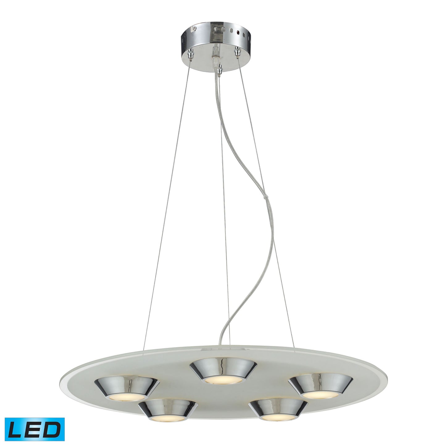 Brentford 22'' Wide 5-Light Pendant - Chrome