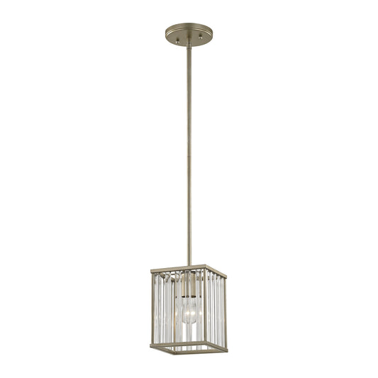 Ridley 6'' Wide 1-Light Mini Pendant - Aged Silver