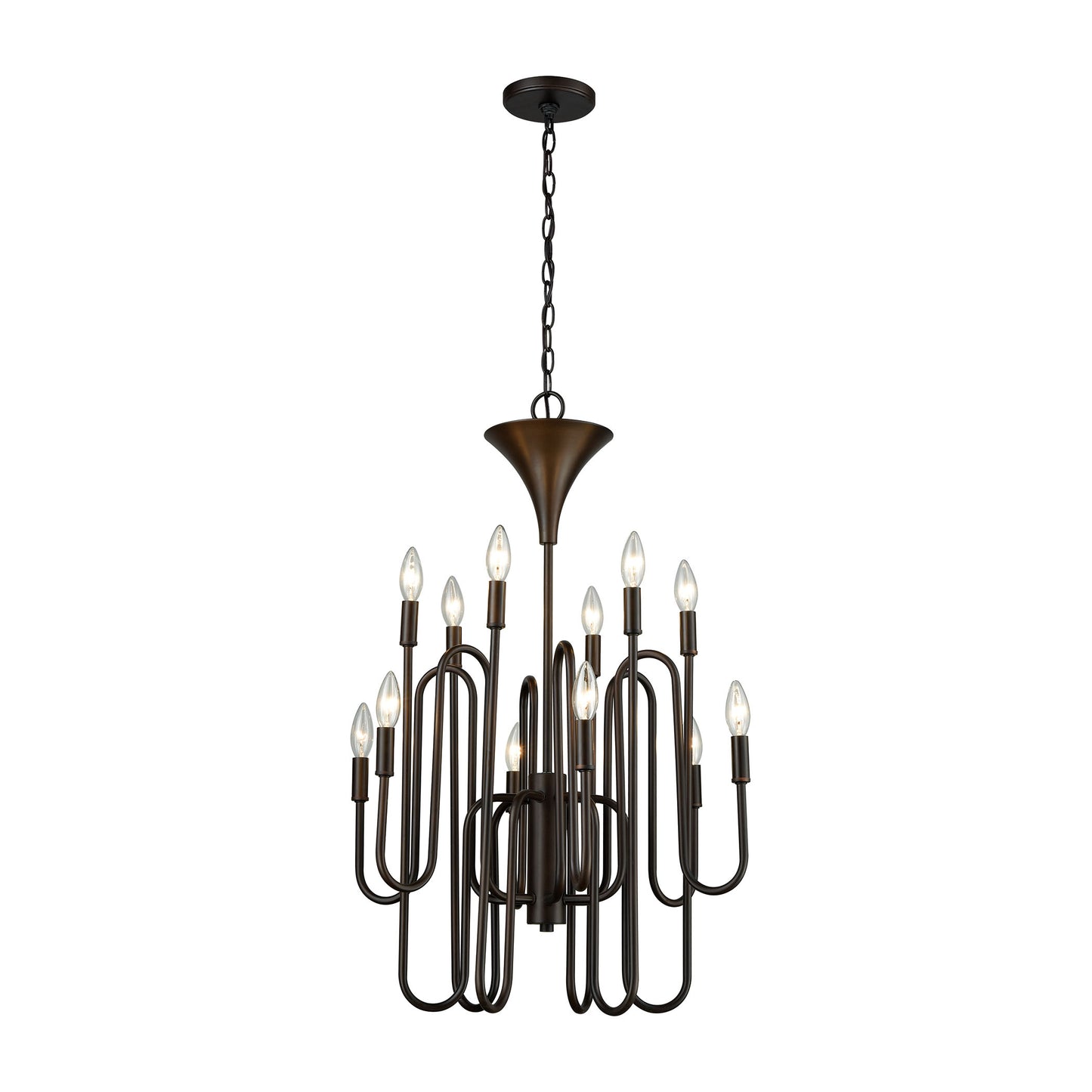 Decatur 22'' Wide 12-Light Chandelier - Oil Rubbed Bronze