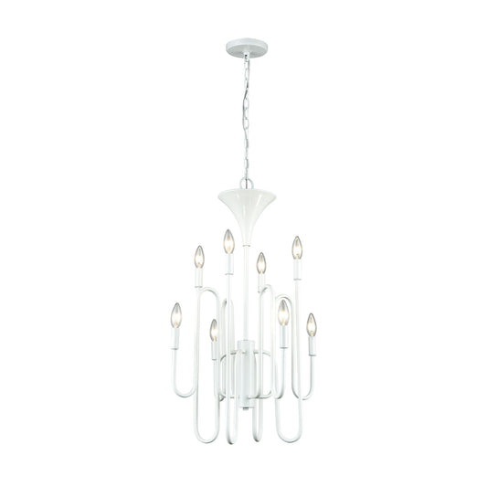 Decatur 19'' Wide 8-Light Chandelier - Matte White