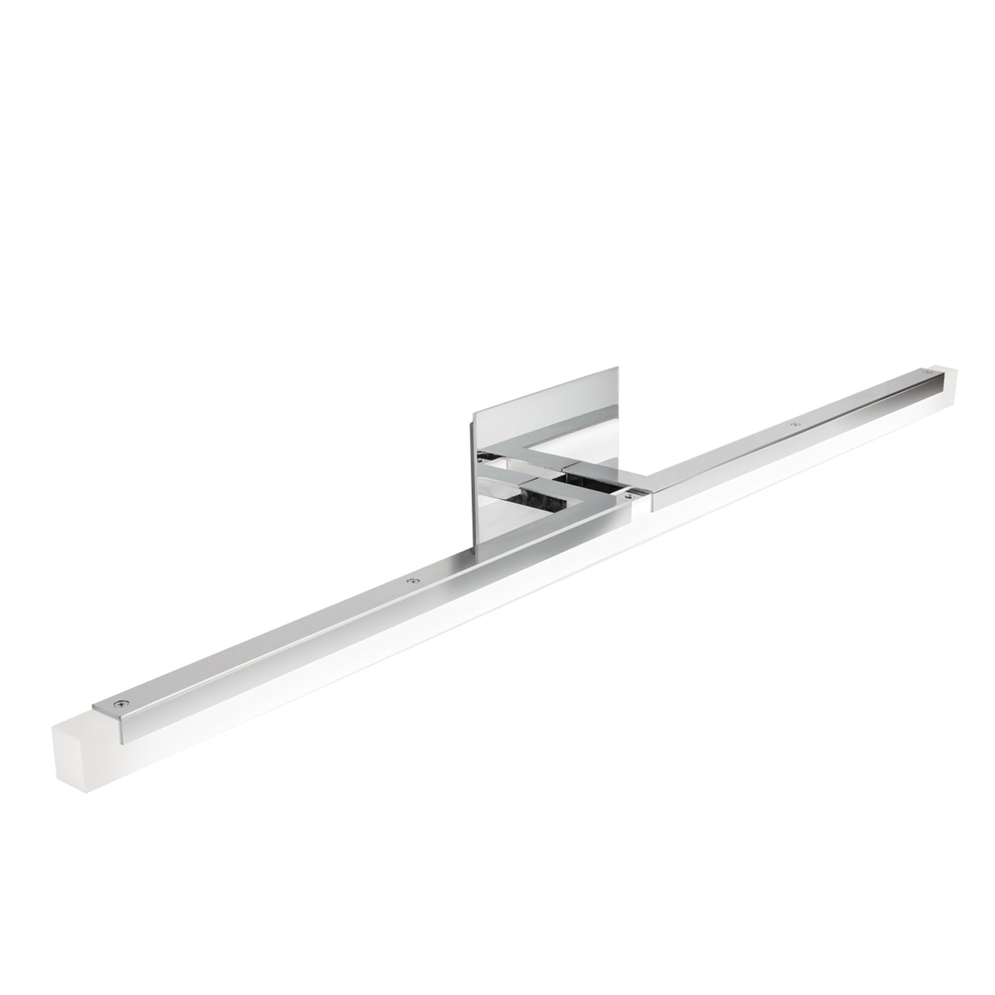 Double L Sconce 26'' Wide Integrated LED Vanity Light - Chrome