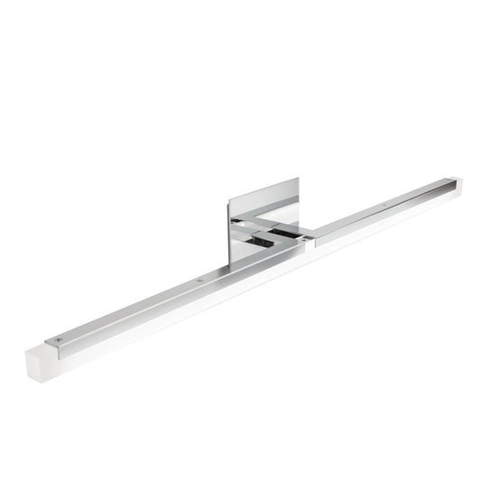 Double L Sconce 26'' Wide Integrated LED Vanity Light - Chrome