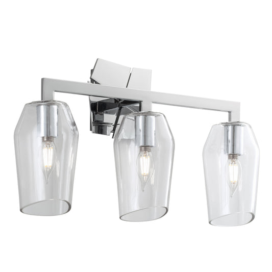 Gaia 19'' Wide 3-Light Vanity Light - Chrome