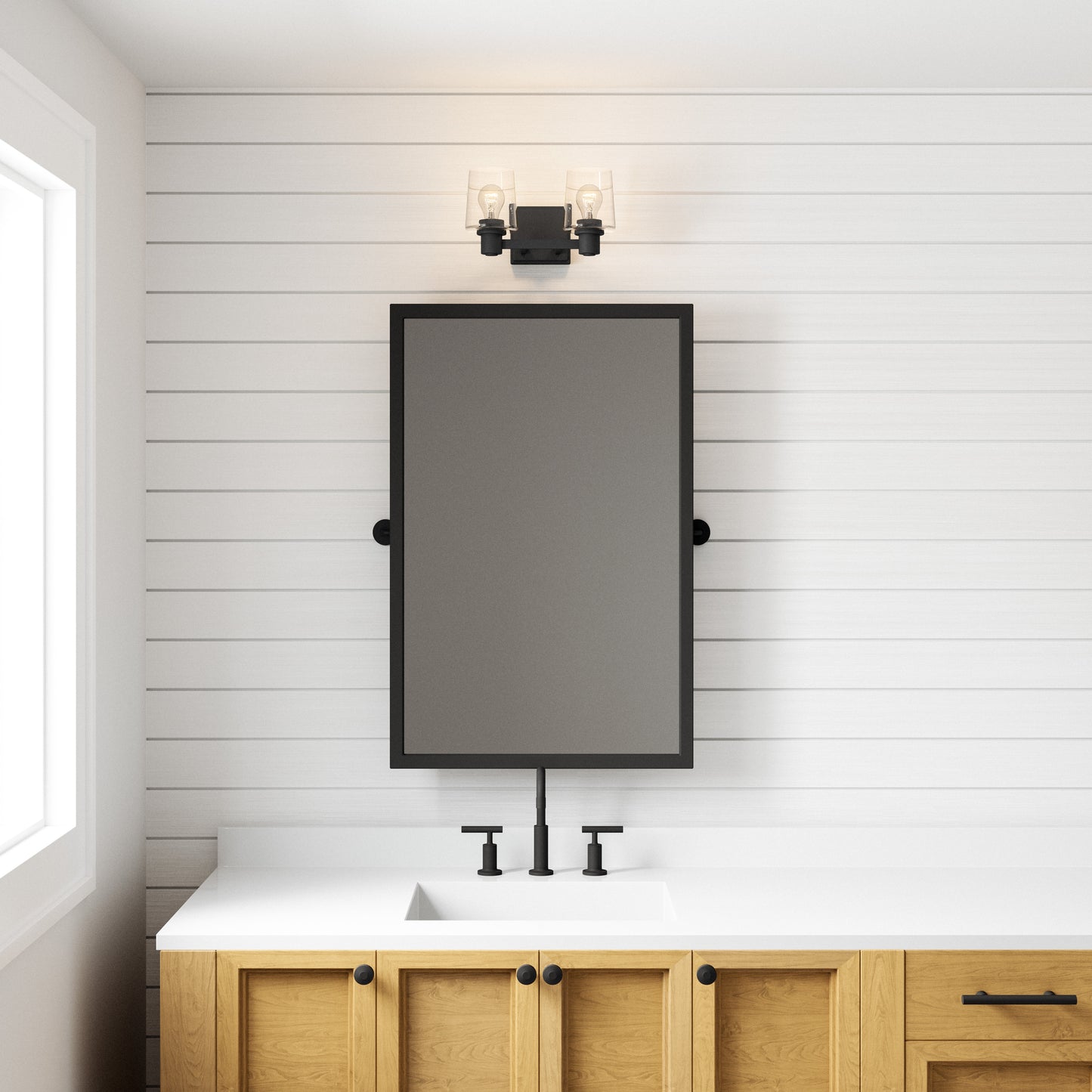 Celia 12'' Wide 2-Light Vanity Light - Matte Black