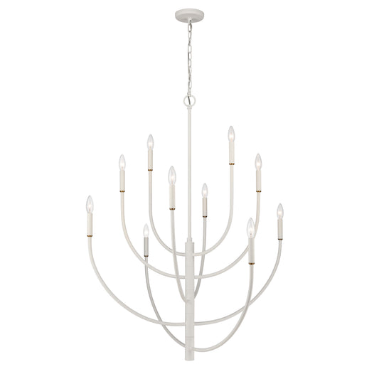 Continuance 42'' Wide 10-Light Chandelier - White Coral
