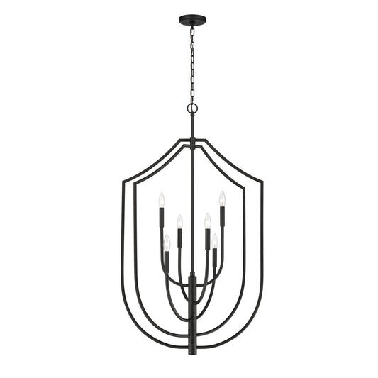 Continuance 26'' Wide 6-Light Pendant - Charcoal
