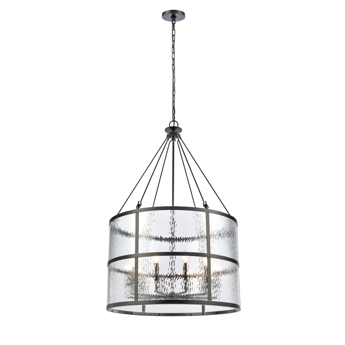 Solace 30'' Wide 10-Light Chandelier - Matte Black
