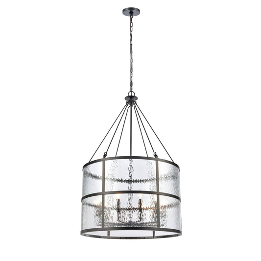 Solace 30'' Wide 10-Light Chandelier - Matte Black