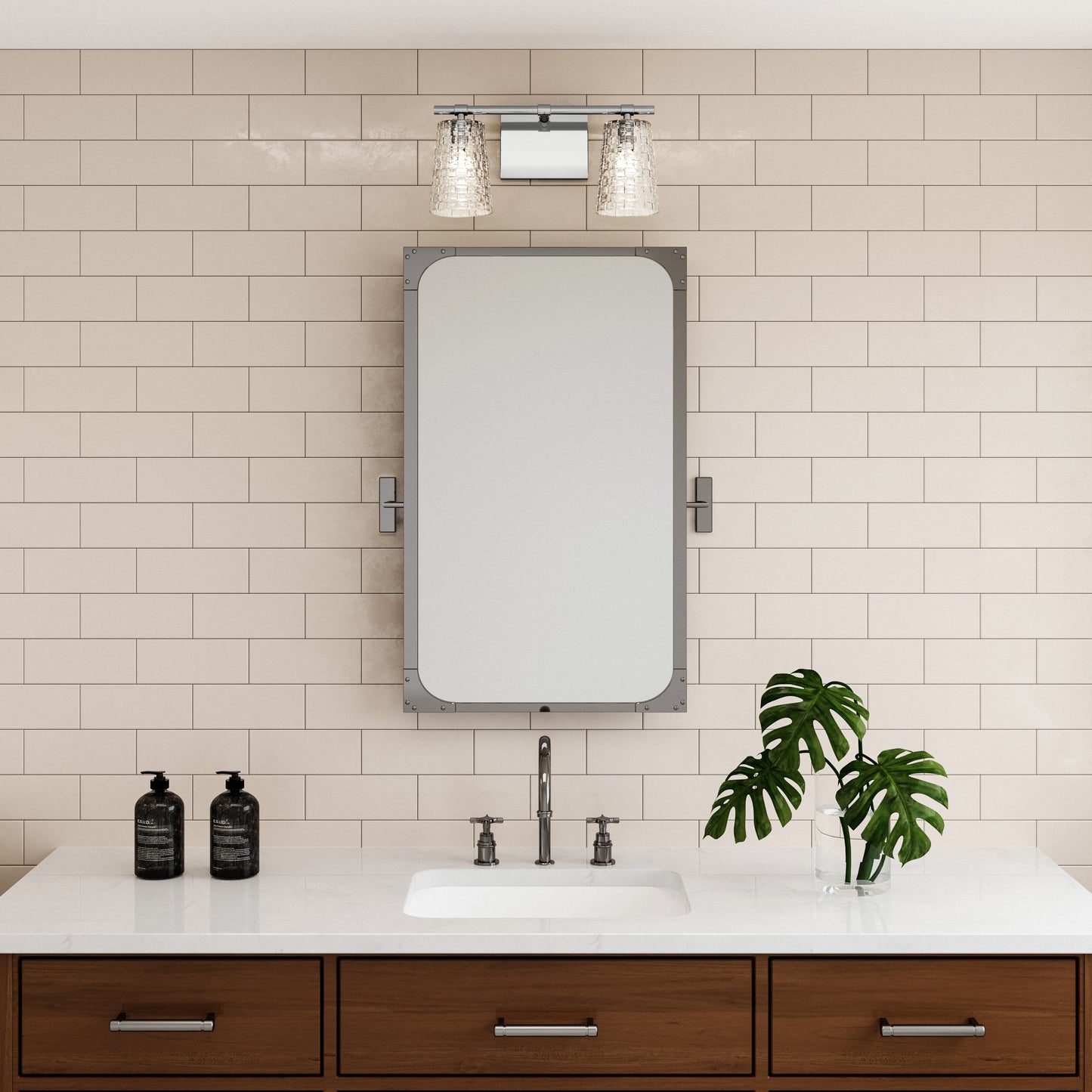 Lightweave 15'' Wide 2-Light Vanity Light - Polished Nickel