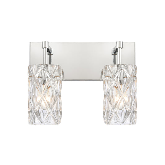 Forma de Crystal 14'' Wide 2-Light Vanity Light - Polished Chrome